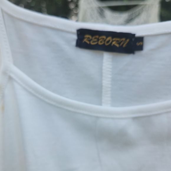 Bohemian 2 Pice White Crochet Style Lace Dress And Tunuc/top - Picture 9 of 13